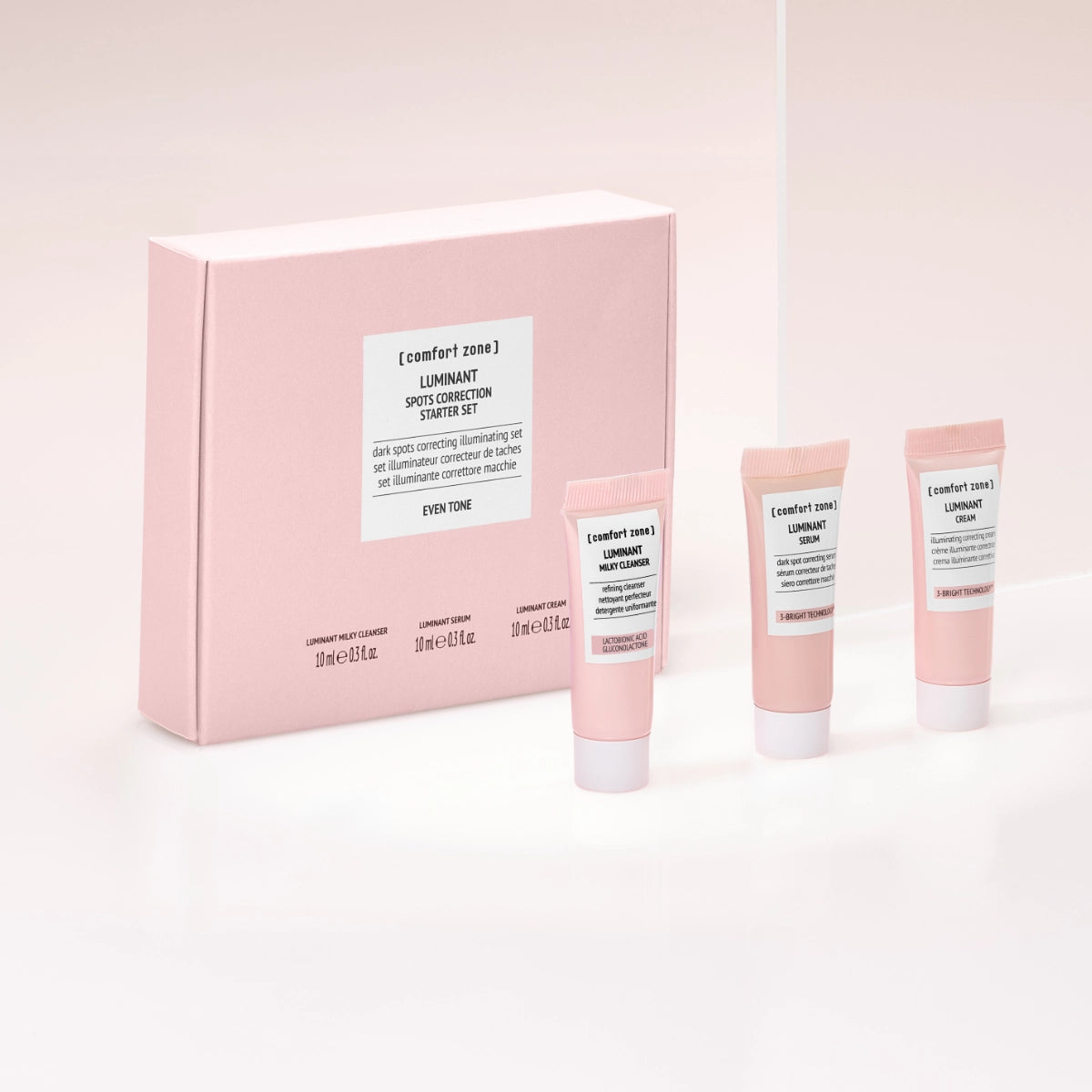 Comfort Zone Luminant Dark Spots Correction Starter Set als reisformaat kennismaking