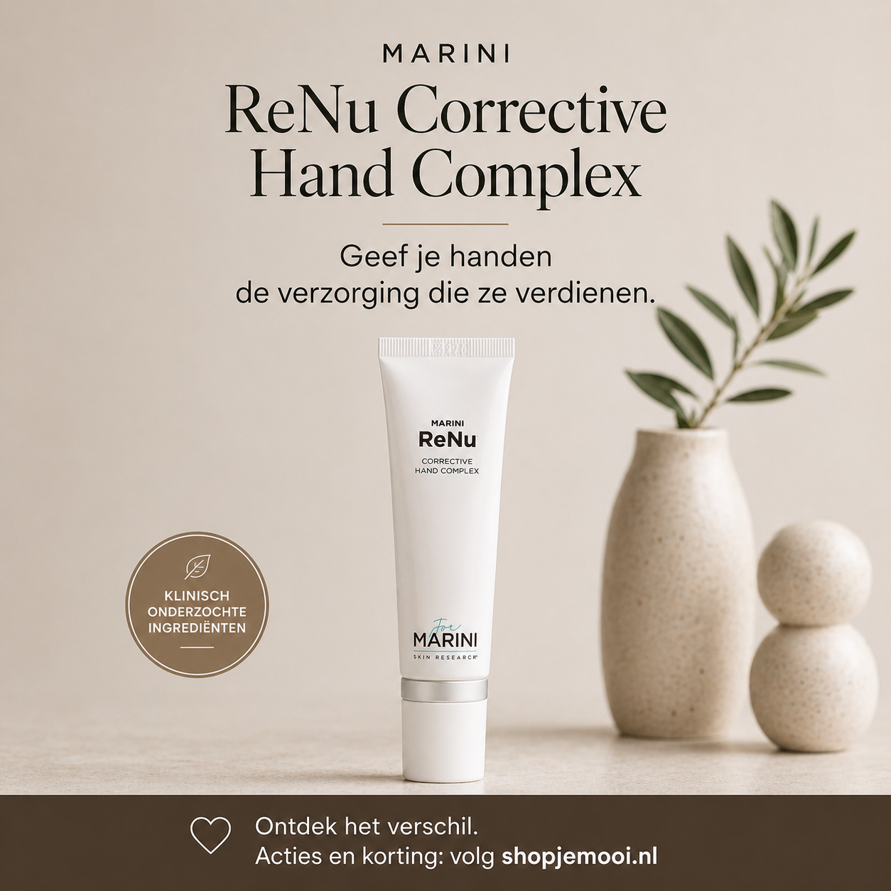 Jan Marini ReNu Corrective Hand Complex 28gr als verzorgende stap voor je handen