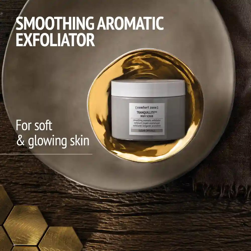 Comfort Zone Tranquillity Scrub 270ml exfoliant voor een gladdere huidstructuur