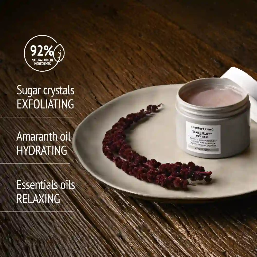 Comfort Zone Tranquillity Scrub 270ml als actieve stap in je huidroutine