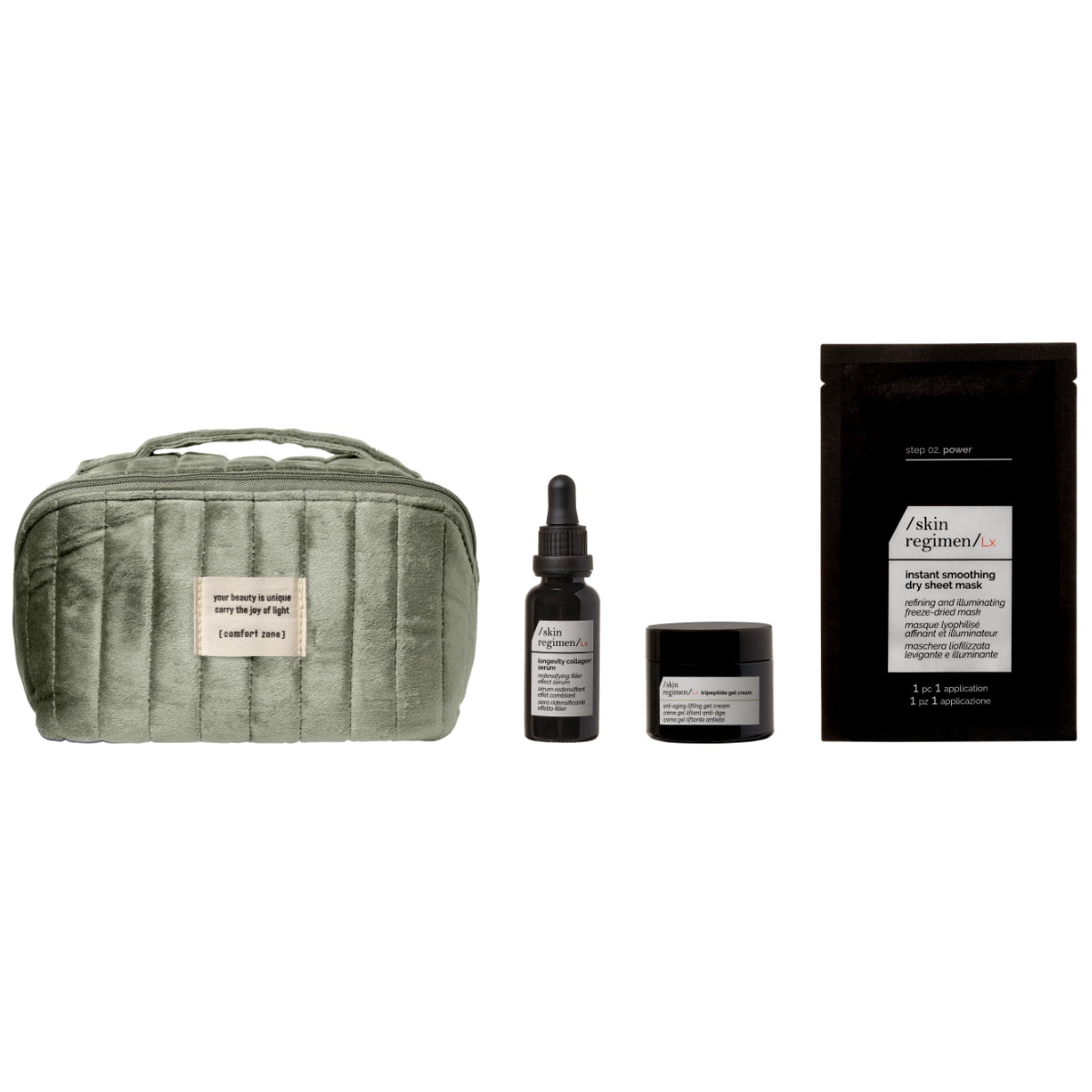 Comfort Zone The Skin Longevity Ritual set met Skin Regimen Lx serum, crème en sheetmasker | Shopjemooi