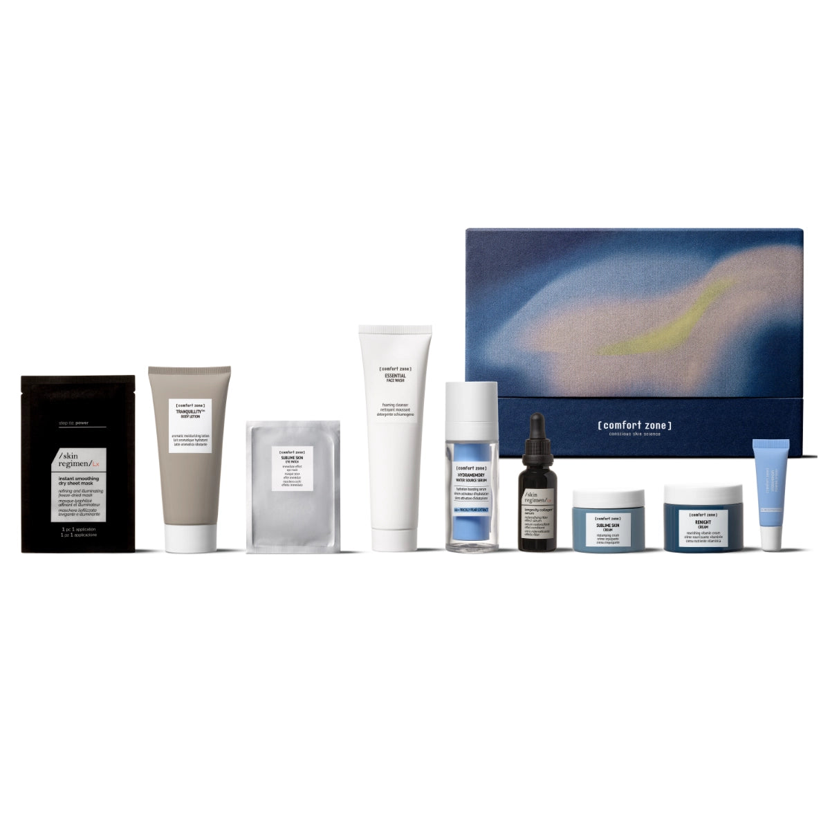 Comfort Zone The Iconic Face & Body Edit geschenkdoos met negen verzorgingsproducten voor gezicht en lichaam | Shopjemooi