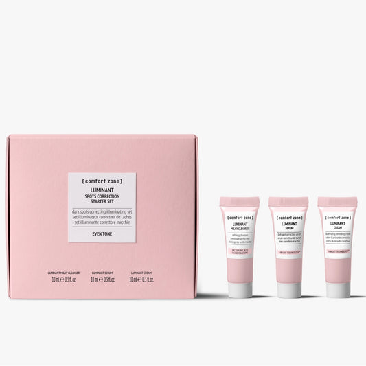 Comfort Zone Luminant Dark Spots Correction Starter Set – cleanser, serum en cream in 10ml