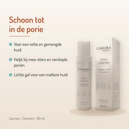 Casmara Detox Cleanser 150ml : gel nettoyant purifiant à l'acide salicylique