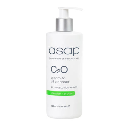 ASAP C2O Crème nettoyante huileuse | nettoie maquillage et impuretés sans laisser de sensation de sécheresse