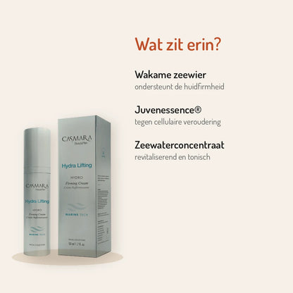 Ingrediënten Casmara Hydro Firming Cream 50ml: wakame zeewier, Juvenessence, zeewater