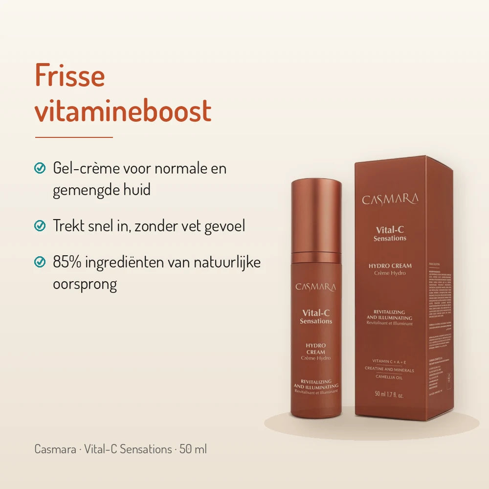 Casmara Vital-C Sensations Hydro Cream 50 ml: frisse gel-crème met vitamines