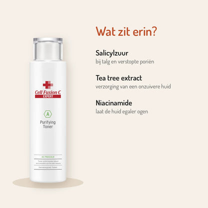 Ingrediënten Cell Fusion C Purifying Toner 200ml: salicylzuur, tea tree extract, niacinamide