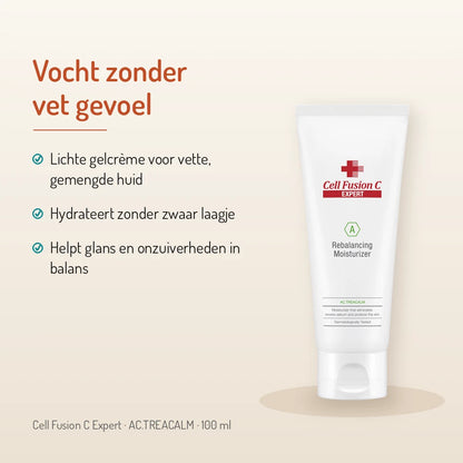Cell Fusion C Rebalancing Moisturizer 100ml, AC.TREACALM: vocht zonder vet gevoel