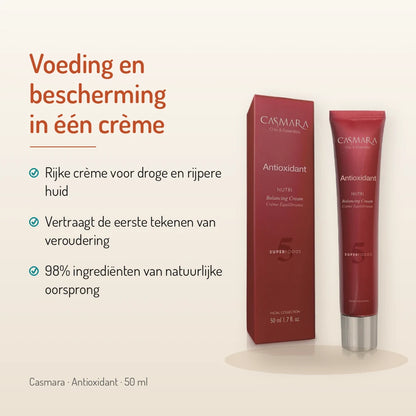 Casmara Crème Antioxydante Nutri Équilibrante 50ml : crème antioxydante riche pour peau sèche