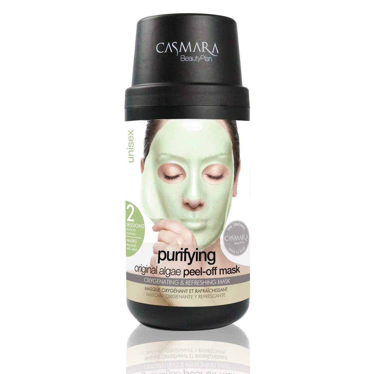 Casmara Purifying Home Mask Kit, masque peel-off aux algues purifiant pour 2 soins