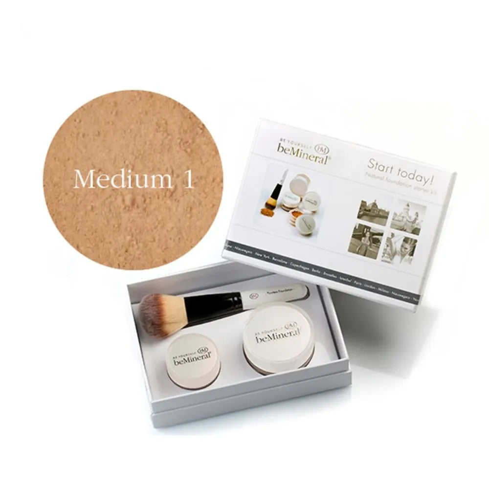 beMineral Start Today Kit met BodyGlow | make-up set met foundation blush en body glow