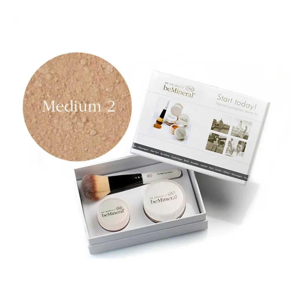 beMineral Start Today Kit met Sun Kissed Bronzer | make-up set met foundation blush en bronzer