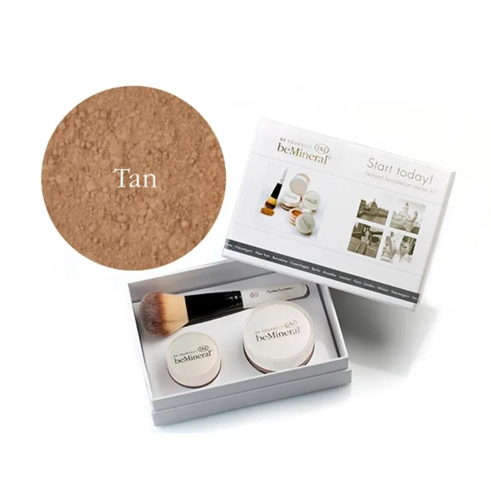 beMineral Start Today Kit met BodyGlow | make-up set met foundation blush en body glow