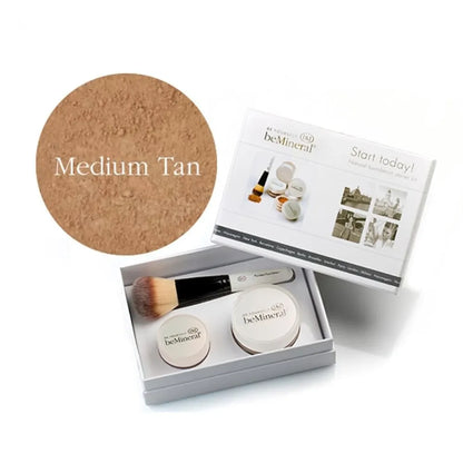 beMineral Start Today Kit met Sun Kissed Bronzer | make-up set met foundation blush en bronzer
