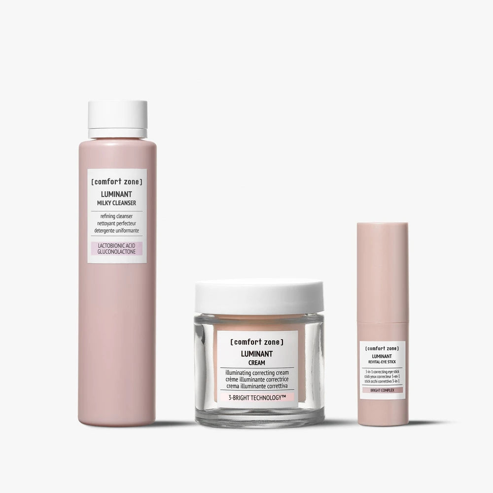 Comfort Zone Perfecte Luminant Trio Set – Milky Cleanser, Cream en Revital-Eye Stick