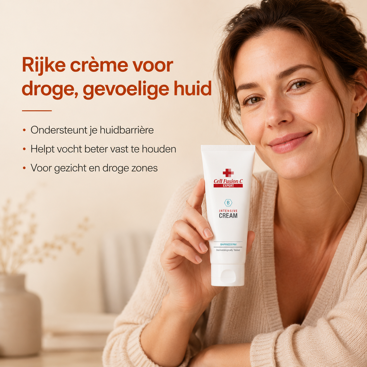 Cell Fusion C Intensive Cream 100ml is een rijke barrièrecrème voor een zeer droge, gevoelige of kwetsbare huid. Vooral wanneer je huid trekkerig, schilferig of oncomfortabel aanvoelt, geeft deze crème intensieve voeding en direct meer comfort.