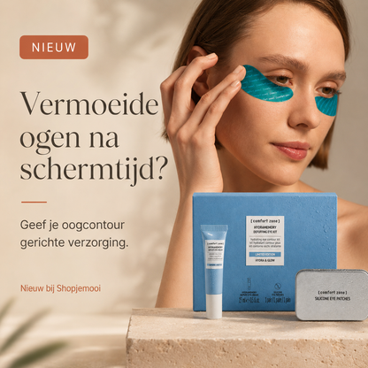 frist je oogcontour op als wallen en vermoeidheid zichtbaar zijn
