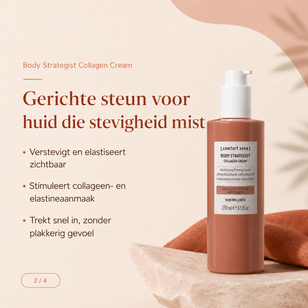 Comfort Zone Body Strategist Collagen Cream 250ml | geeft je lichaam dezelfde stevige verzorging als je gezichtsroutine