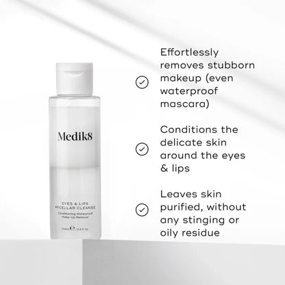 Medik8 Eyes & Lips Micellar Cleanse 100ml