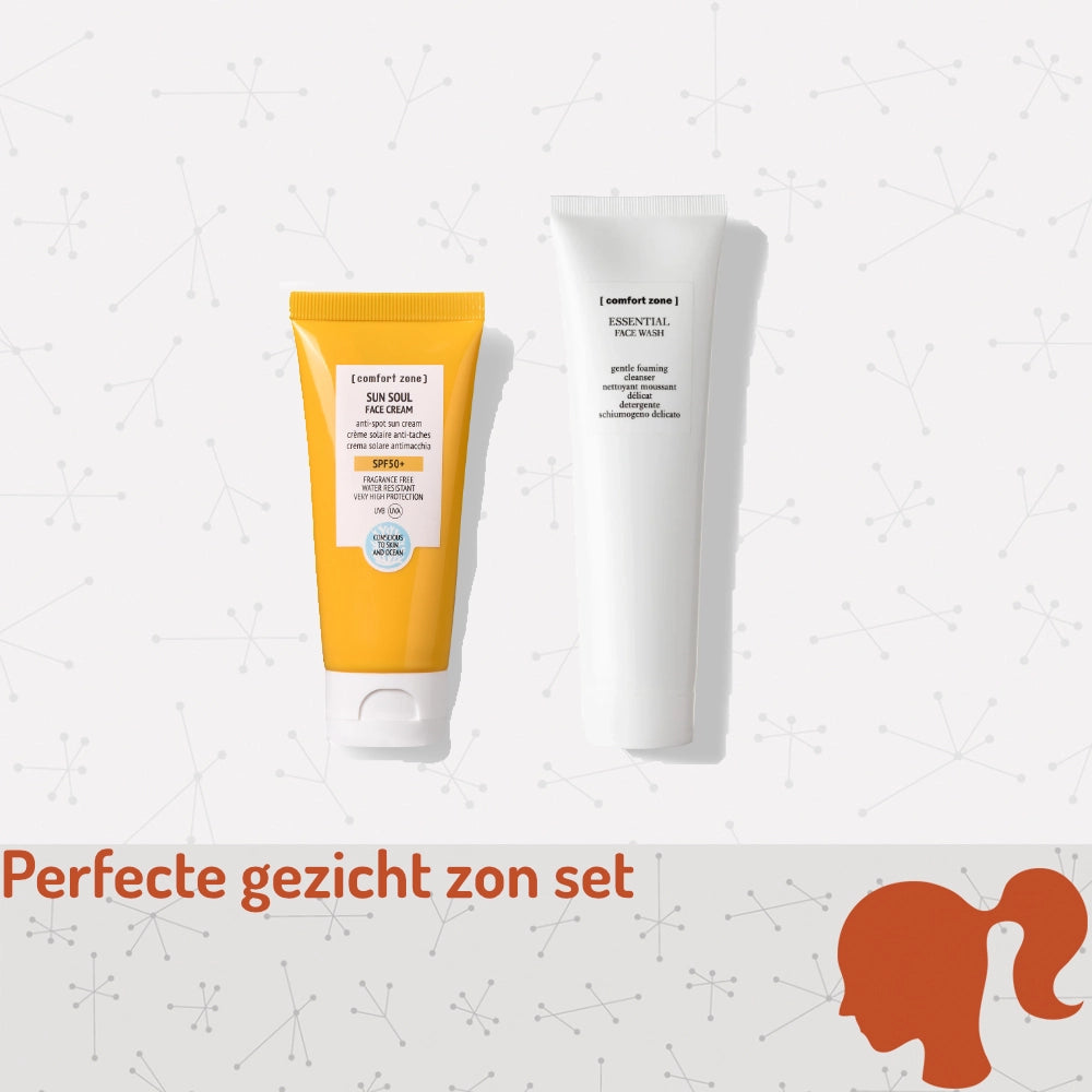 Comfort Zone Perfecte Zon Set Gezicht met Sun Soul SPF50+ en Essential Face Wash